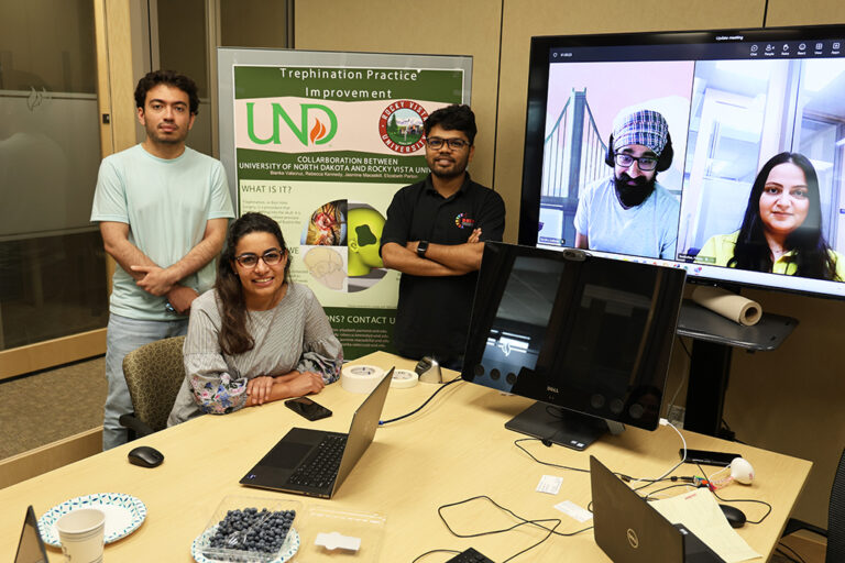 Students meet in person and over zoom