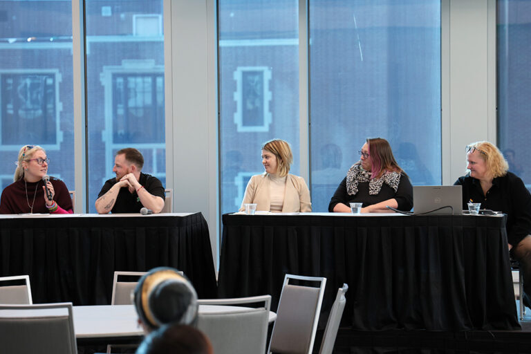 Panelists in discussion