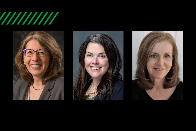 Split image showing Karla Gavin, Kate Larson and Lori Robison
