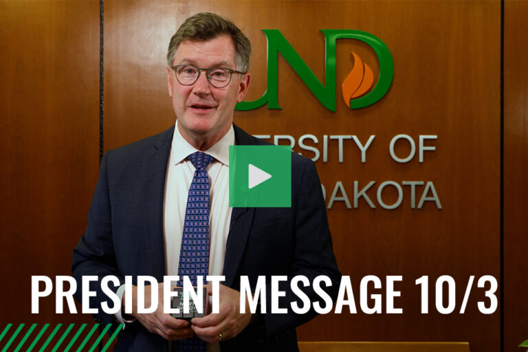 President message 10/3