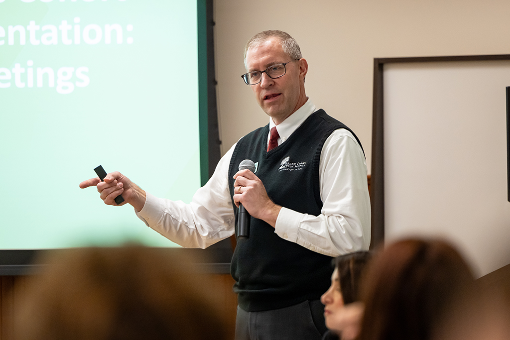 Joel Schleicher speaking