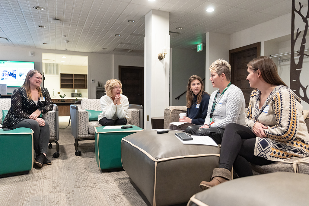 Students talking