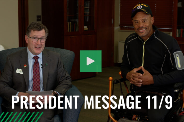 President Armacost and Tony Drees