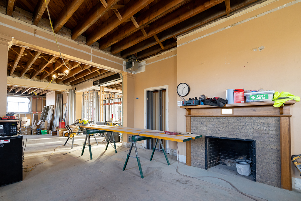 Original hearth in Carnegie Hall