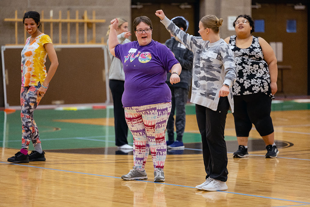 Special Olympics dancers