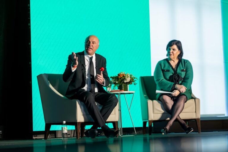 Kevin O'Leary with Amy Henley