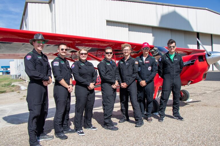 UND aerobatics team group photo