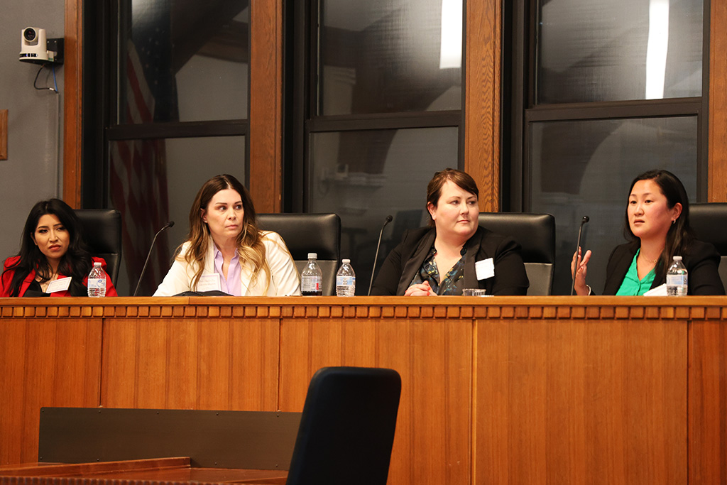 leaders in the courtroom panel