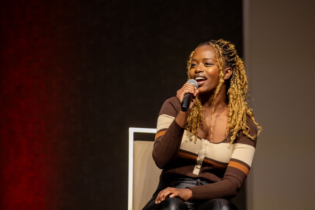 woman singing