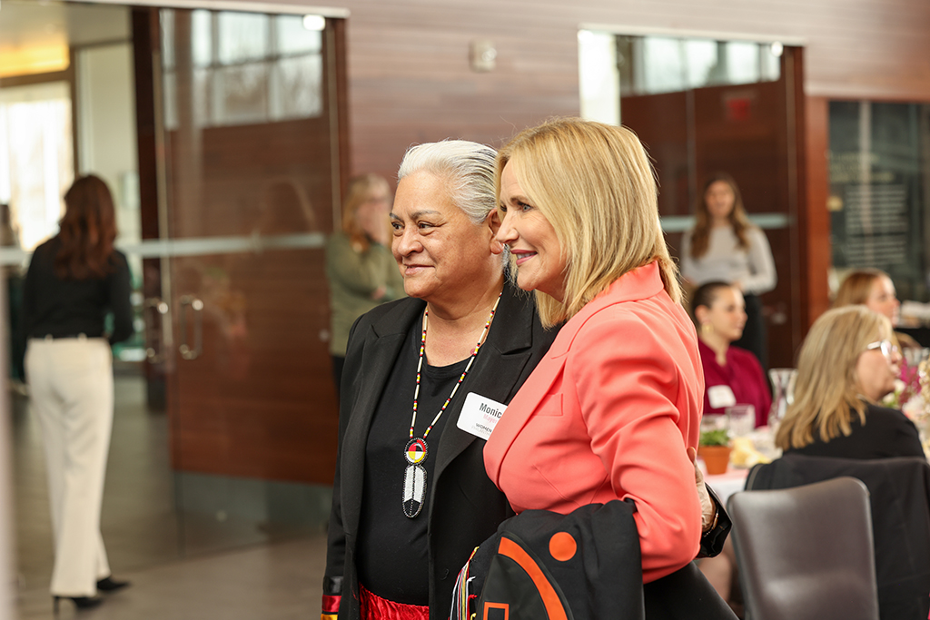 First lady Kathryn Burgum and guest