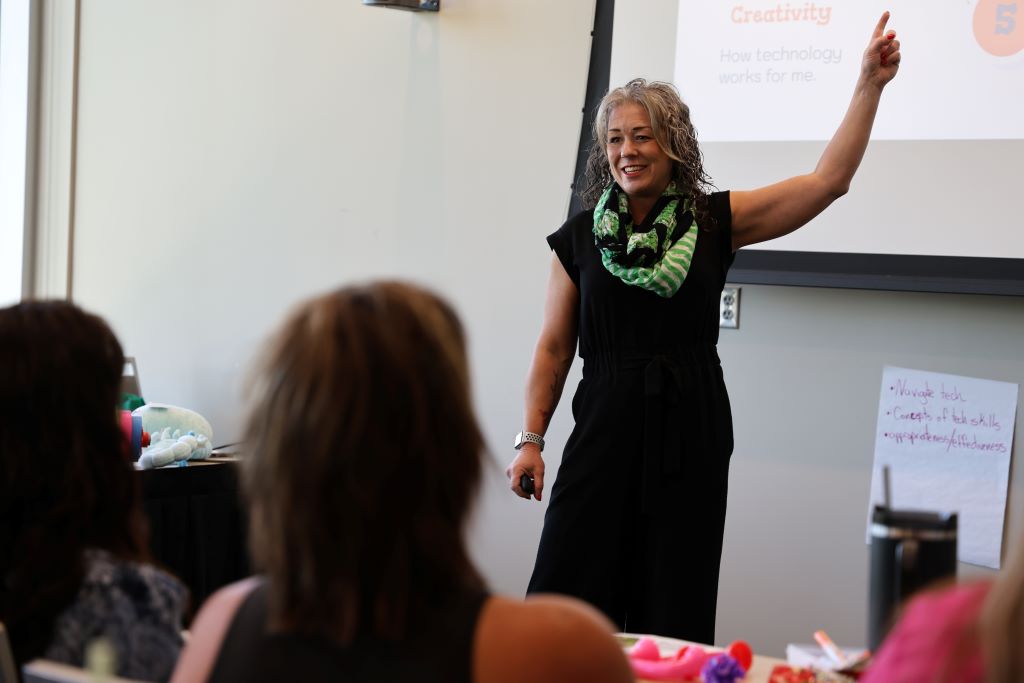 Heather Chatham presenting