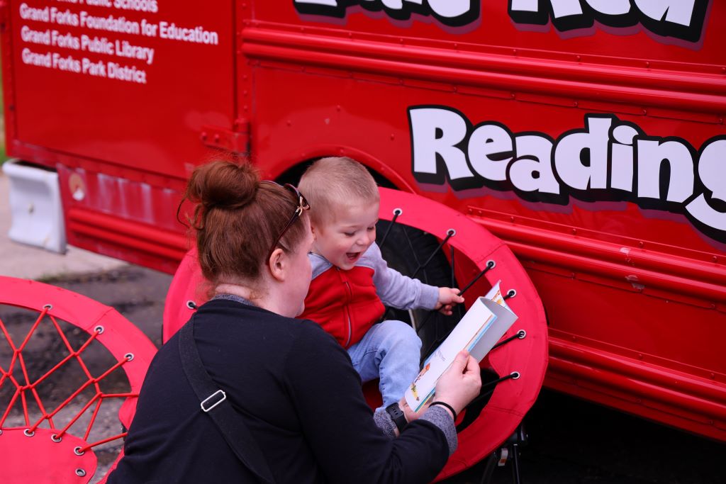 child being read a story