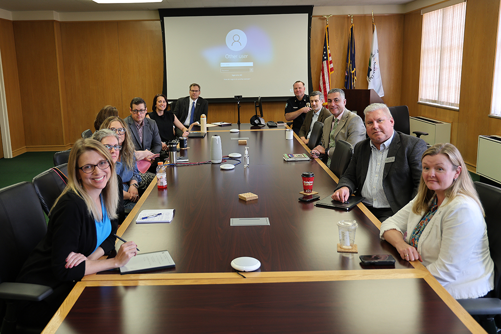 UND deans sitting at a table
