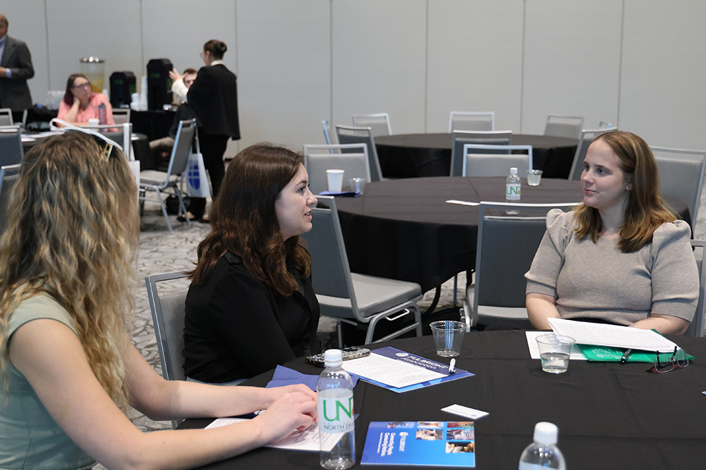 Discussion at Fulbright event.