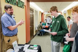 Chris Clark talks to students at SEA OTTR