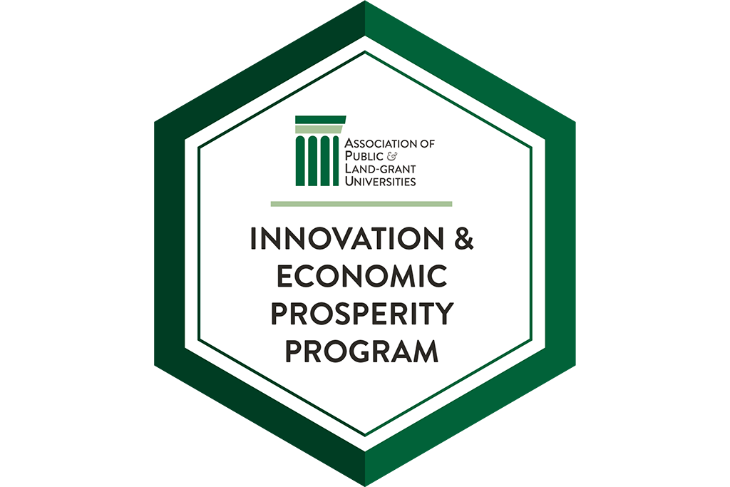 Association of public and land grant universities logo for innovation and economic prosperity program