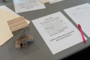 Jenga game at prisoner reentry simulation