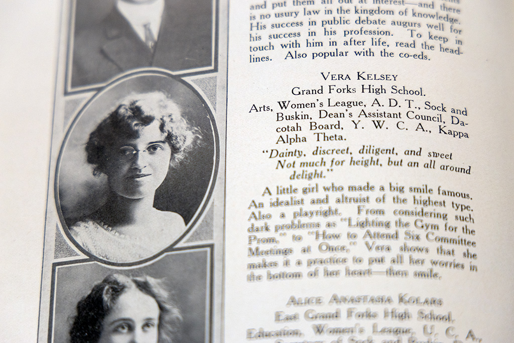 vera's yearbook photo and quote