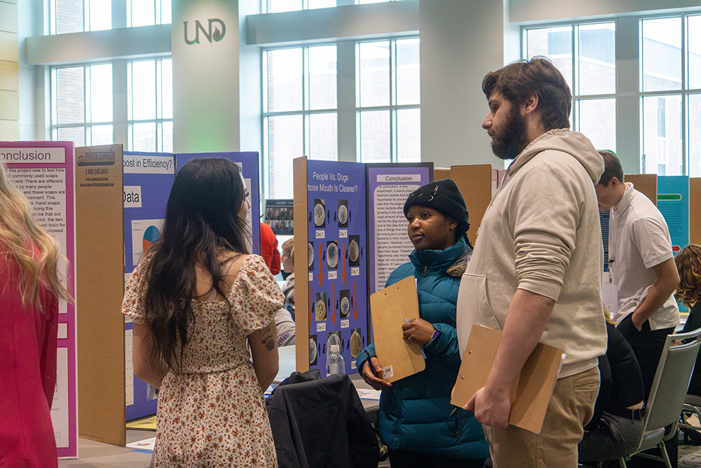 Students at science fair