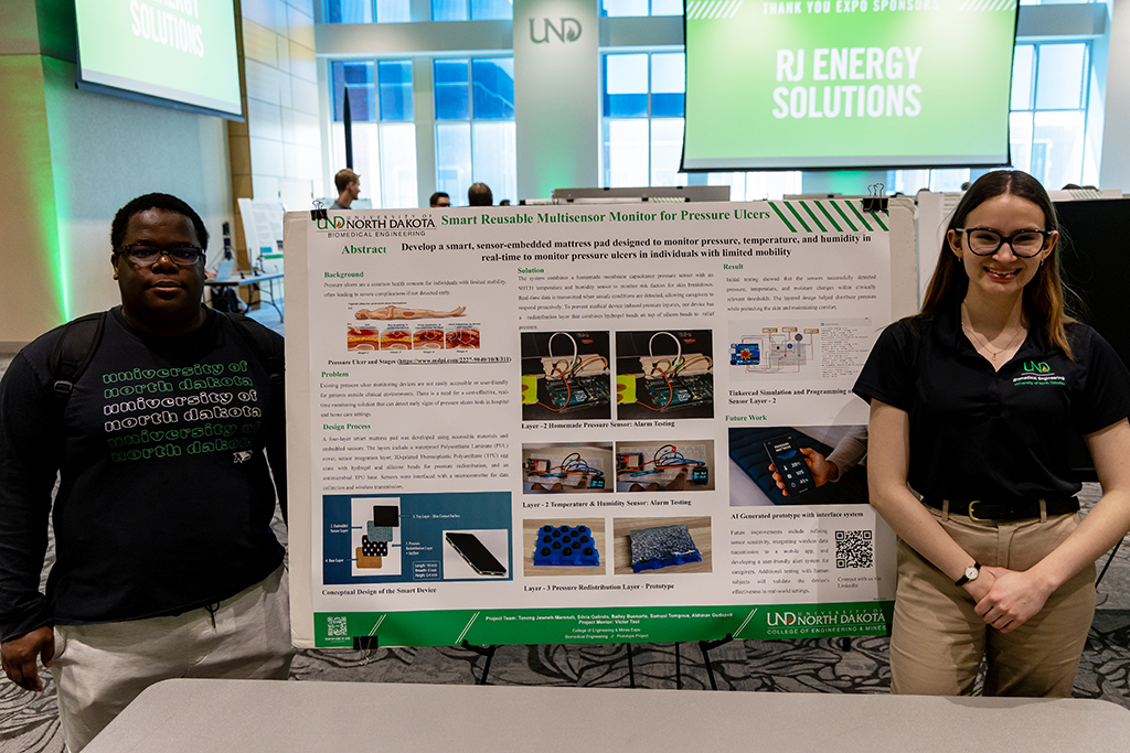 Sylvia Galindo, right, and Samuel Temgoua.