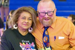 Renuka de Silva and Byron Engberg at 21st Century Native Youth Fashion Show