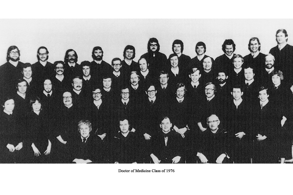 Class photo of the UND School of Medicine's Class of 1976