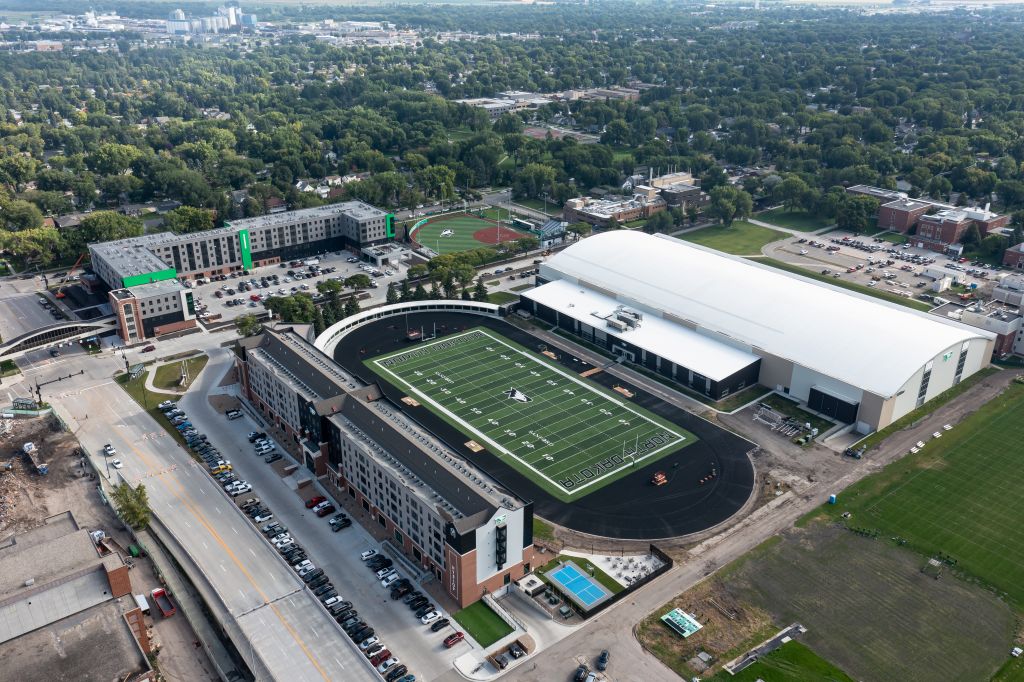 Today, many UND athletes practice and play on some of the finest athletics facilities in the nation, such as the Pollard, Nodak, and Albrecht Field, thanks to generous donors and other privates-sector support, as well as innnovated private-public-partnerships with local developers.