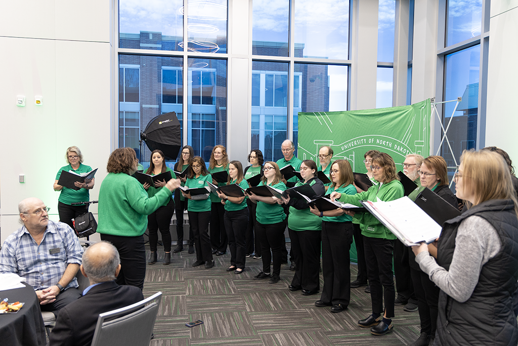 choir members sing
