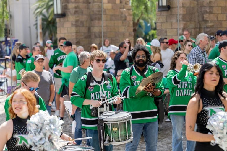 Matt Fowler at the 2026 Frozen Four in Las Vegas.