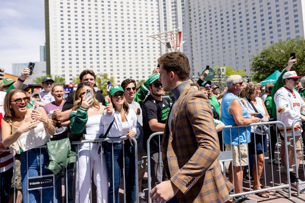 Ben and Mom at Frozen Four.