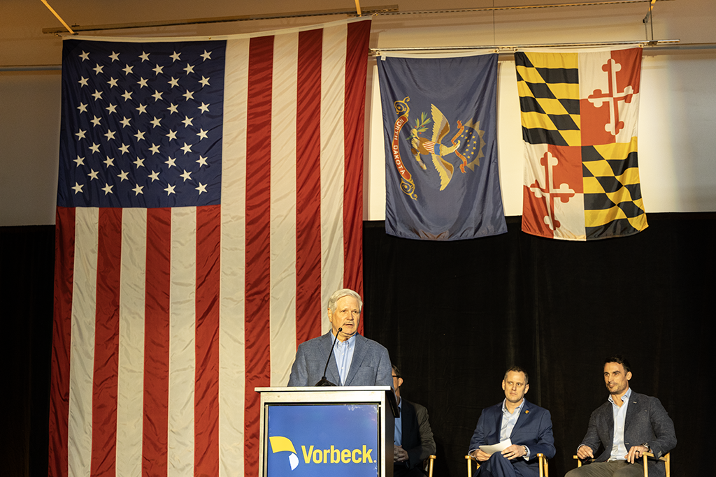 Man at podium