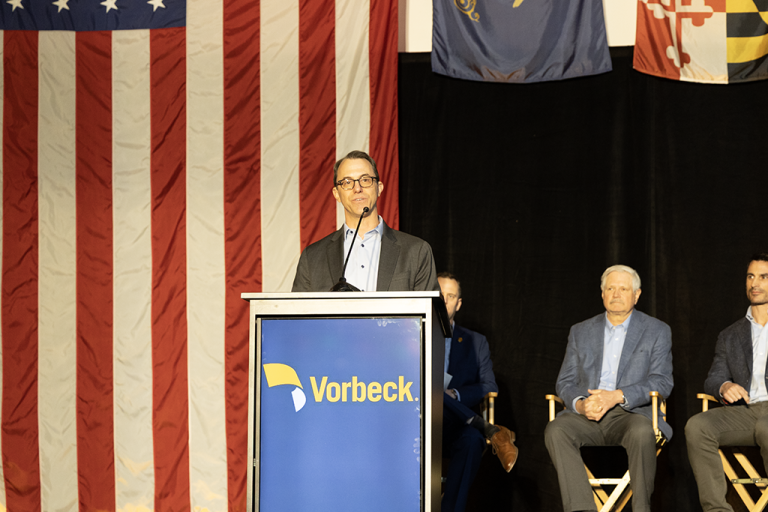 Man at podium